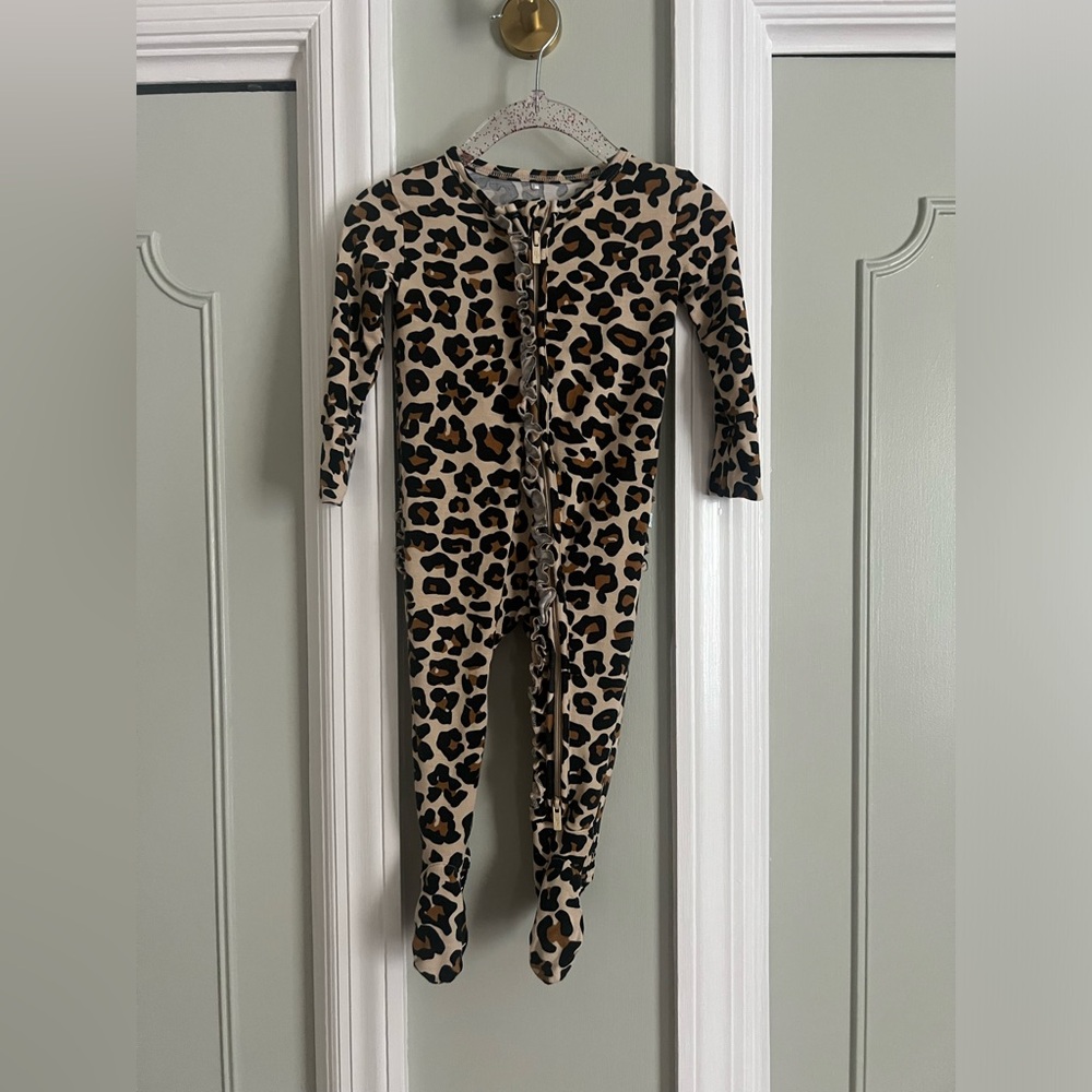 Footie Ruffled Zippered One Piece from posh peanut